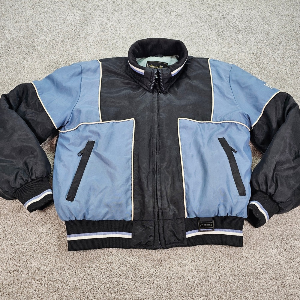 Vintage 80s Maxim Wear Yamaha Snowmobile Jacket Womens Medium‎ Quilted Coat